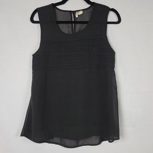 Japna black tank top dressy tank sleeveless black work top